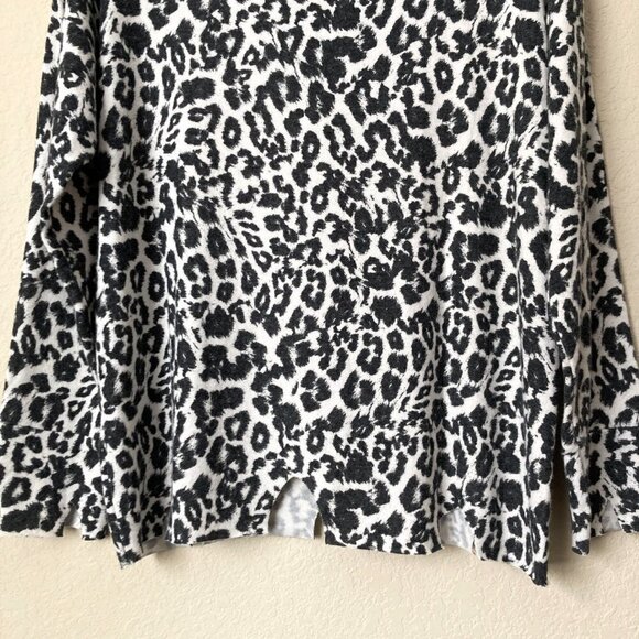 LNA Brushed Leopard Bitten Sweater In Snow Leopard Revolve - Picture 10 of 11